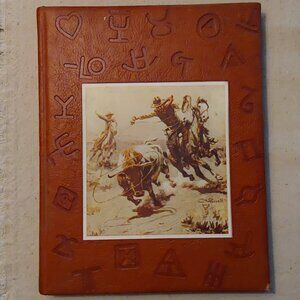 Vintage Artist's of the Old West Leather cover book